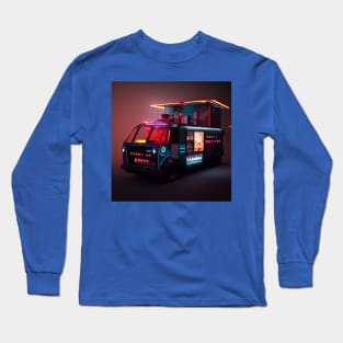 Cyberpunk Tokyo Ramen Food Truck Long Sleeve T-Shirt